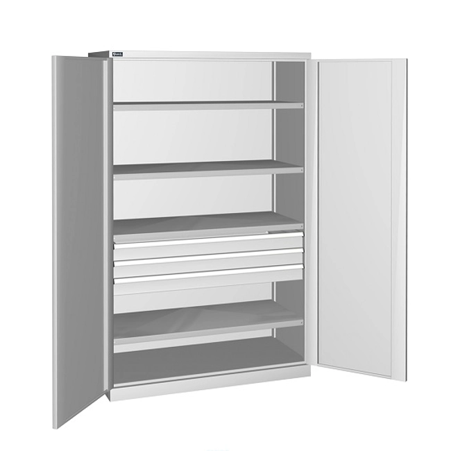 Vendita online Armadio PERFOM con porte battenti e 3 cassetti mm.1193x555x2000H (Rif.1700)
